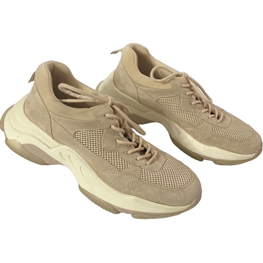 Steve Madden Yachi beige chunky sole ugly sneakers size 7.5